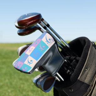 Bass Clef Pastel Music Pattern Golf Head Cover