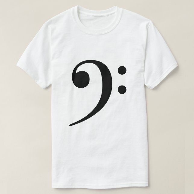 Bass Clef T-Shirt (Design Front)