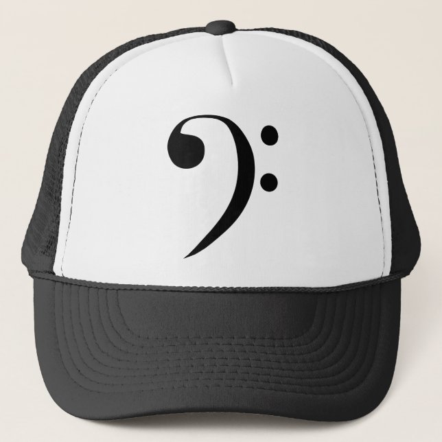 Bass Clef Trucker Hat (Front)