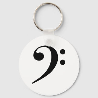 Bass Cleff Keychain