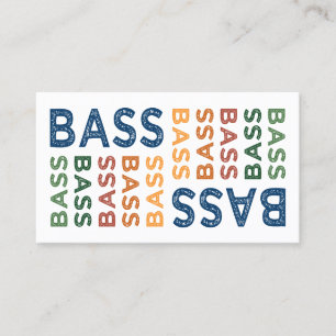 Bass Colourful Business Card