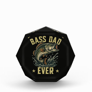 Bass Dad Ever Fishing Father's Day Fisherman Photo Block