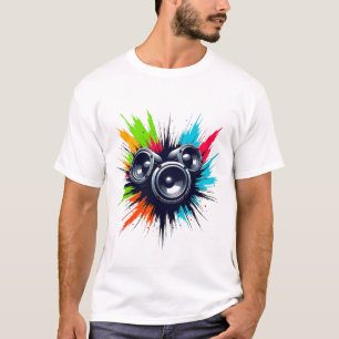 Bass Drops & Brushstrokes, Music Meets Art T-Shirt
