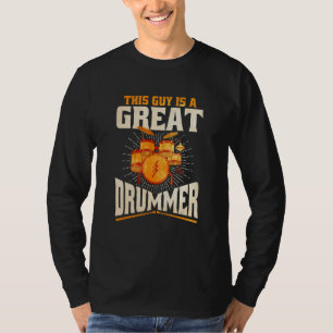 Bass Drum Set Cool Drummer Kit 6 T-Shirt