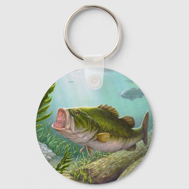Bass Fish Keychain (Front)
