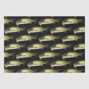 Bass Fish Masculine Pattern Mens Tissue Paper