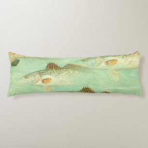 Bass Fish Pattern Body Pillow