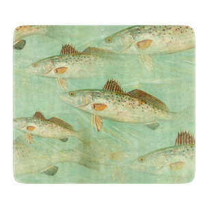Bass Fish Pattern Cutting Board