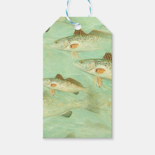 Bass Fish Pattern Gift Tags