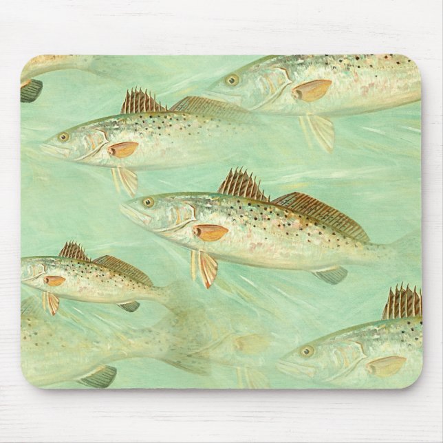 Bass Fish Pattern  Mouse Pad (Front)