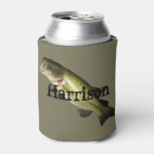 Bass Fish Personalized Custom Can Cooler