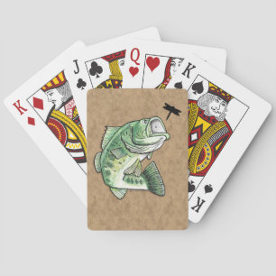 Bass Fish Playing Cards