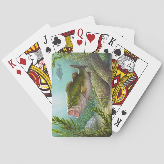 Bass Fish Playing Cards (Back)