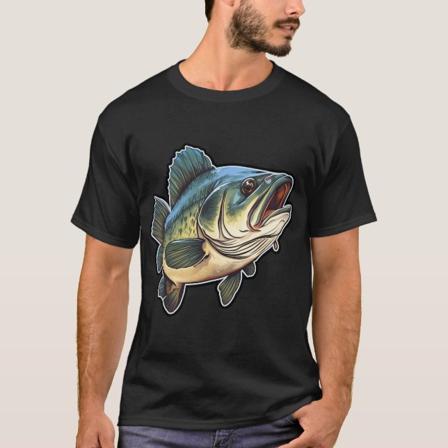 Bass fish T-Shirt (Front)
