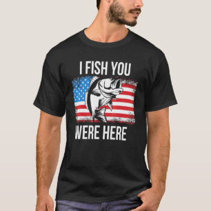 Bass Fishing 4th Of July American Flag Fisherman Q T-Shirt