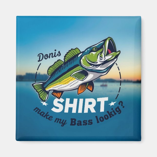 Bass Fishing Adventure Magnet (Front)