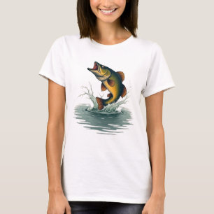 Bass Fishing Adventure Vintage T-Shirt