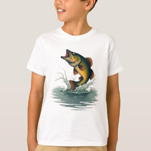 Bass Fishing Adventure Vintage T-Shirt
