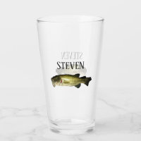 Bass Fishing Beer Mug Personalized