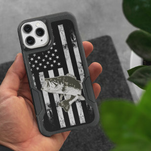 Bass Fishing Cool Largemouth American Flag