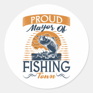 Bass Fishing for Fishing Lover Classic Round Sticker