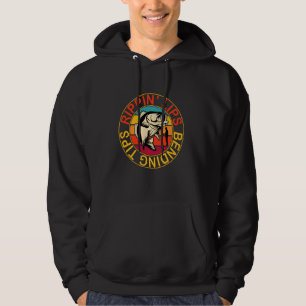 Bass Fishing For Men Funny Fishing Rippin Lips Ben Hoodie