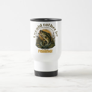 Bass Fishing Gift   Largemouth Bass Fishing  Travel Mug