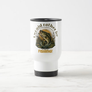 Bass Fishing Gift | Largemouth Bass Fishing  Travel Mug