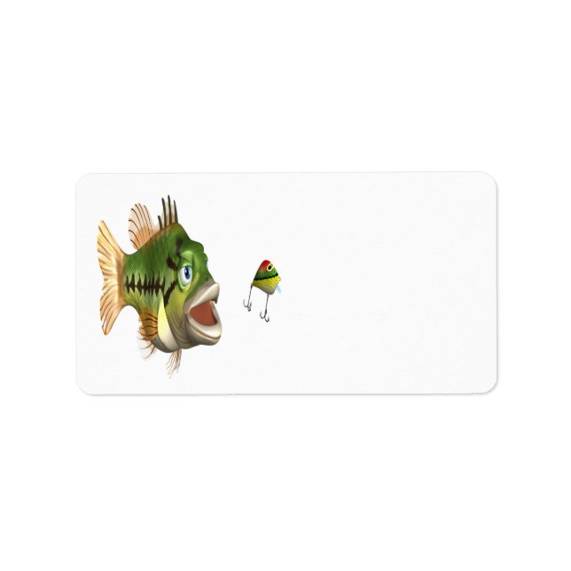 Bass Fishing Label (Front)