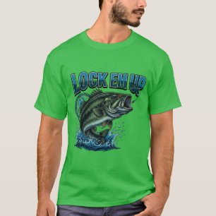 Bass Fishing Lock Em Up T-Shirt