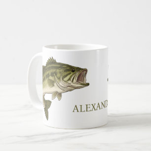 Bass Fishing Personalized Coffee Mug
