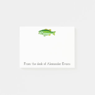 Bass Fishing Post-it Notes
