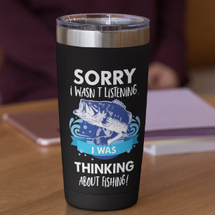 Bass Fishing Quote Hobby Sport Fisherman Angler Insulated Tumbler