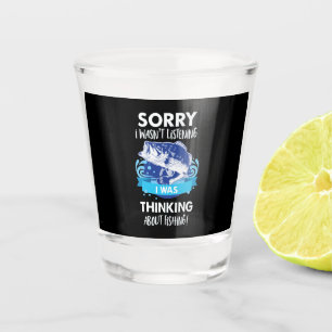 Bass Fishing Quotes for Anglers Fisherman Sports Shot Glass