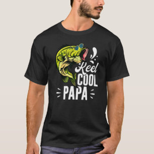 Bass Fishing Sunglasses Father's Day Reel Cool Pap T-Shirt