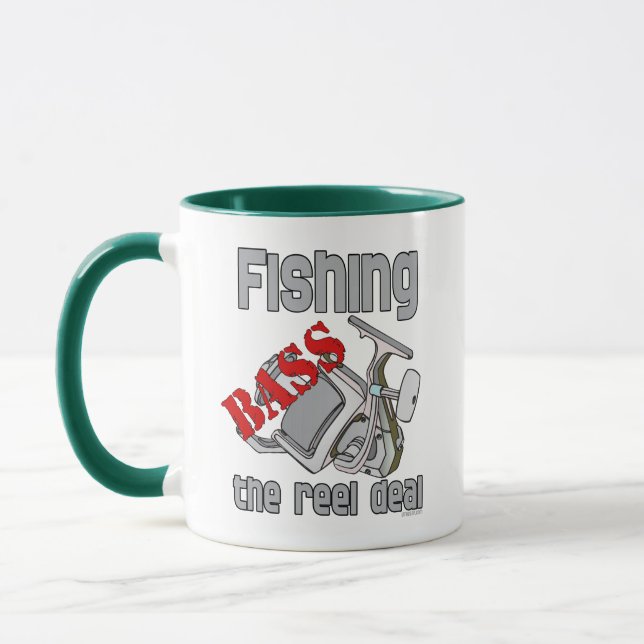 Bass Fishing The Reel Deal Mug (Left)