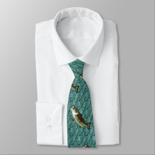 Bass Fishing Tie