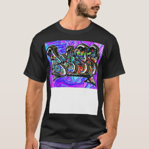 Bass Graffiti Guitar Gig Art T-Shirt