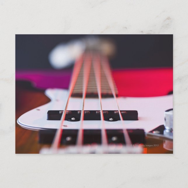 Bass Guitar 3 Postcard (Front)