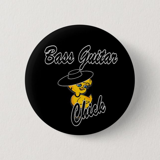 Bass Guitar #4 2 Inch Round Button (Front)