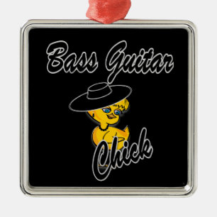 Bass Guitar #4 Metal Ornament