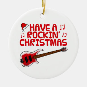 Bass Guitar Bassist Musician Christmas Ornament