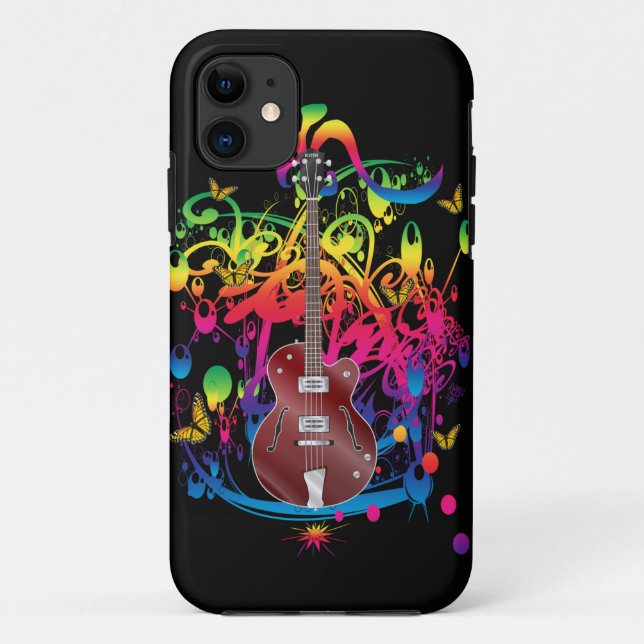 Bass Guitar Colour splash Case-Mate iPhone Case (Back)