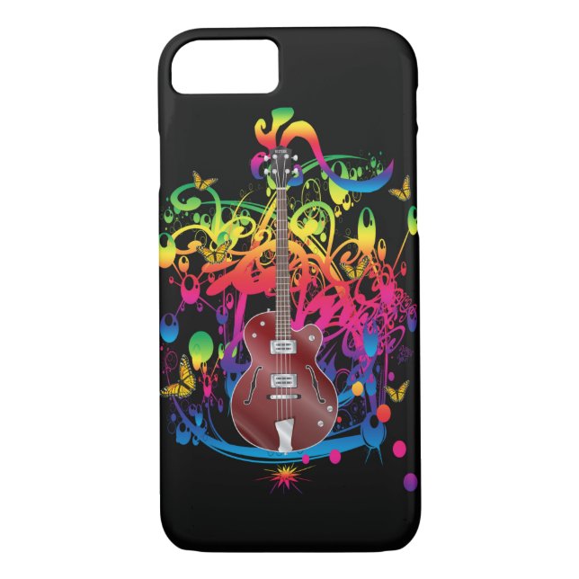 Bass Guitar Colour splash Case-Mate iPhone Case (Back)