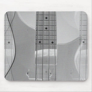 Bass Guitar Elegant Modern Trendy Music Template Mouse Pad