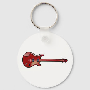 Bass guitar keychain