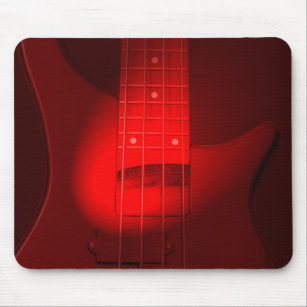 Bass Guitar Modern Trendy Music Template Mouse Pad