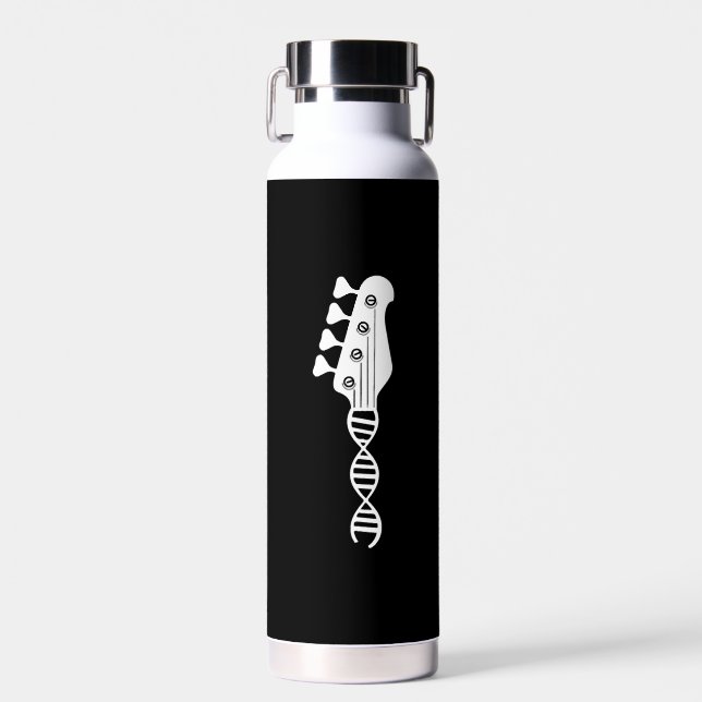 Bass Guitar Player Bassist Water Bottle (Front)
