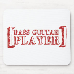 Bass Guitar Player Mouse Pad