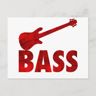 Bass Guitar Postcard